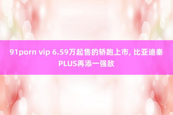 91porn vip 6.59万起售的轿跑上市， 比亚迪秦PLUS再添一强敌