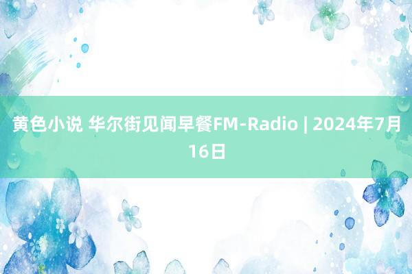 黄色小说 华尔街见闻早餐FM-Radio | 2024年7月16日