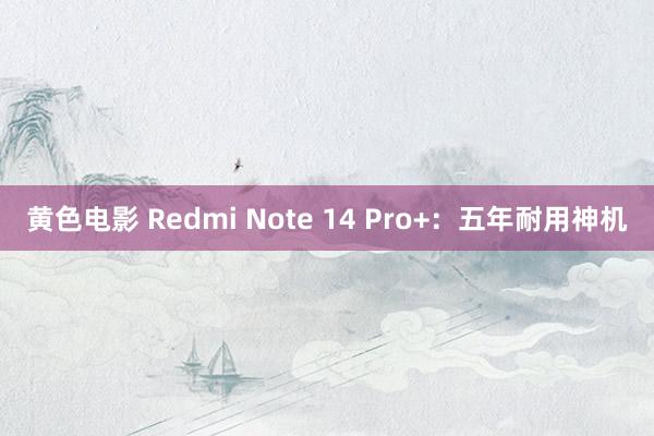 黄色电影 Redmi Note 14 Pro+：五年耐用神机