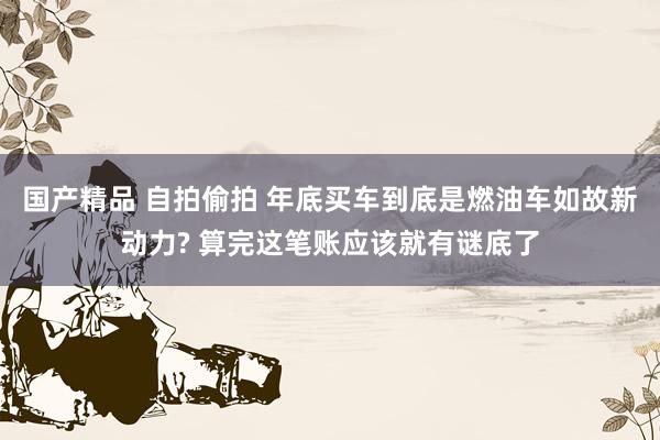 国产精品 自拍偷拍 年底买车到底是燃油车如故新动力? 算完这笔账应该就有谜底了