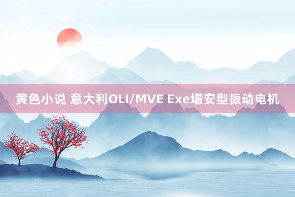 黄色小说 意大利OLI/MVE Exe增安型振动电机