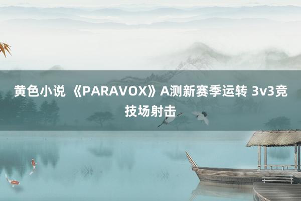 黄色小说 《PARAVOX》A测新赛季运转 3v3竞技场射击