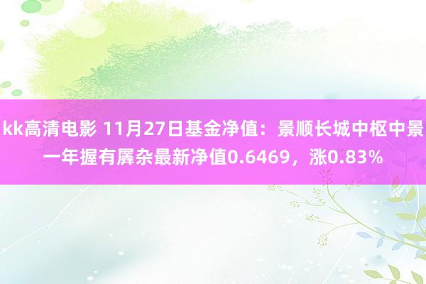 kk高清电影 11月27日基金净值：景顺长城中枢中景一年握有羼杂最新净值0.6469，涨0.83%