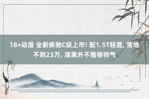 18+动漫 全新疾驰C级上市! 配1.5T轻混， 落地不到23万， 漆黑外不雅够帅气