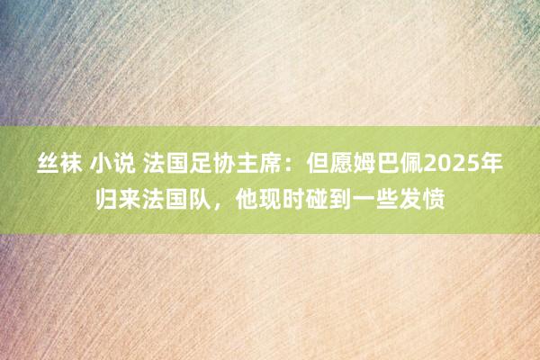 丝袜 小说 法国足协主席：但愿姆巴佩2025年归来法国队，他现时碰到一些发愤