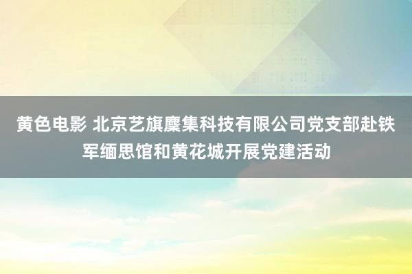 黄色电影 北京艺旗麇集科技有限公司党支部赴铁军缅思馆和黄花城开展党建活动