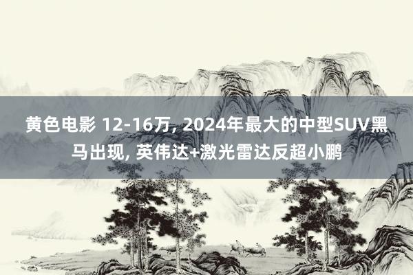 黄色电影 12-16万， 2024年最大的中型SUV黑马出现， 英伟达+激光雷达反超小鹏