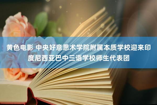 黄色电影 中央好意思术学院附属本质学校迎来印度尼西亚巴中三语学校师生代表团