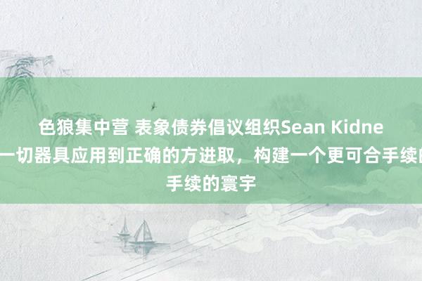 色狼集中营 表象债券倡议组织Sean Kidney：将一切器具应用到正确的方进取，构建一个更可合手续的寰宇