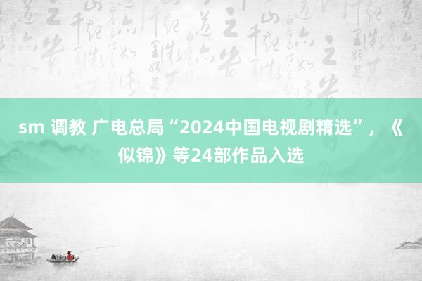 sm 调教 广电总局“2024中国电视剧精选”，《似锦》等24部作品入选